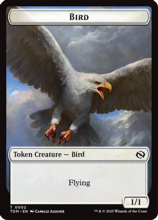 Image of Bird // Monk Double-Sided Token (TDM-2 // 3) - Tarkir: Dragonstorm