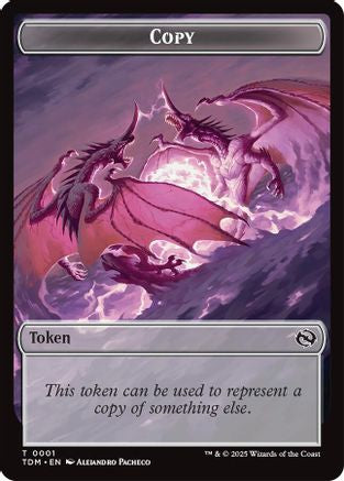 Image of Copy // Monk Double-Sided Token (TDM-1 // 3) - Tarkir: Dragonstorm Foil