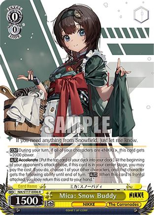 Image of Mica: Snow Buddy (NIK/S117-E006 R) - GODDESS OF VICTORY: NIKKE
