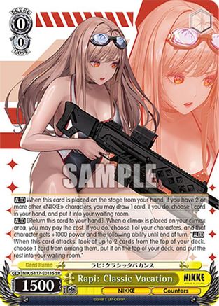 Image of Rapi: Classic Vacation (SR) (NIK/S117-E011S SR) - GODDESS OF VICTORY: NIKKE