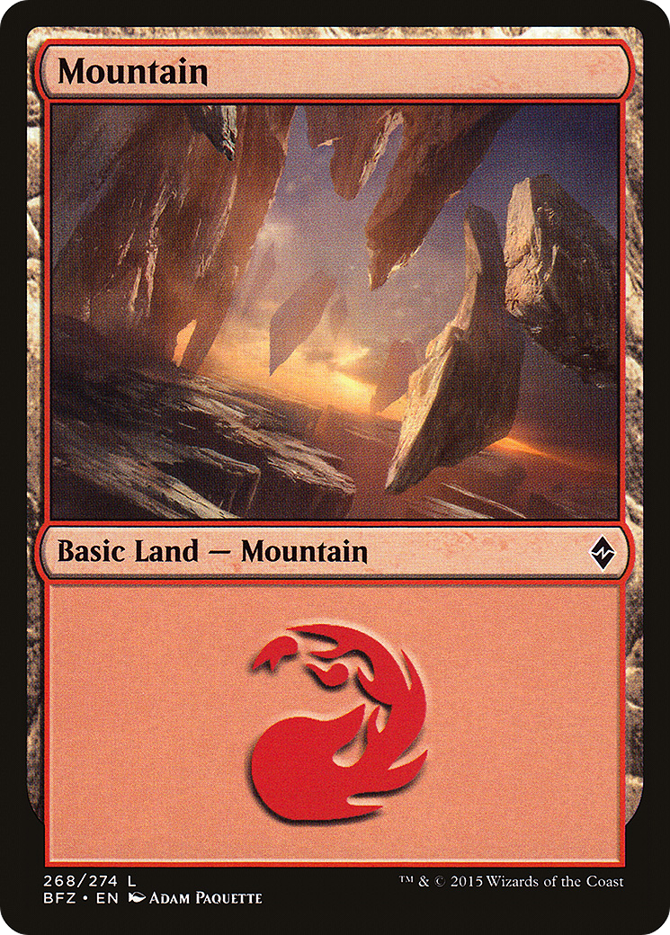 Image of Mountain (268) (BFZ-268A) - Battle for Zendikar