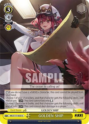 Image of GOLDEN SHIP (NIK/S117-E025 U) - GODDESS OF VICTORY: NIKKE