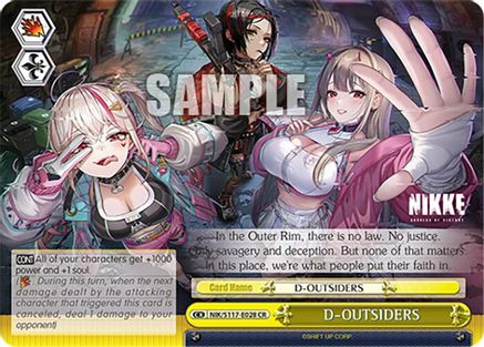 Image of D-OUTSIDERS (NIK/S117-E028 CR) - GODDESS OF VICTORY: NIKKE