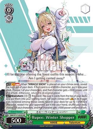Image of Rupee: Winter Shopper (NIK/S117-E030 RR) - GODDESS OF VICTORY: NIKKE