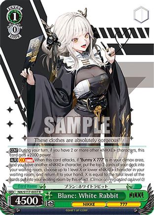 Image of Blanc: White Rabbit (NIK/S117-E037 R) - GODDESS OF VICTORY: NIKKE