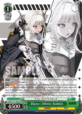 Image of Blanc: White Rabbit (SR) (NIK/S117-E037S SR) - GODDESS OF VICTORY: NIKKE