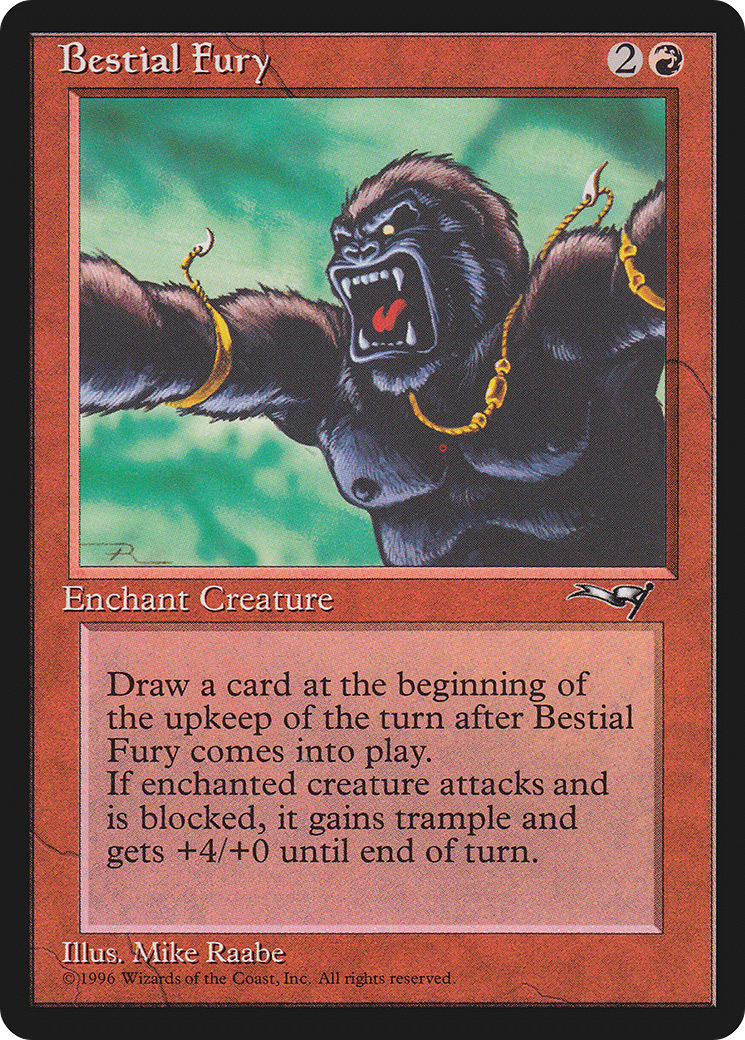 Image of Bestial Fury (Facing Left) (ALL-100) - Alliances
