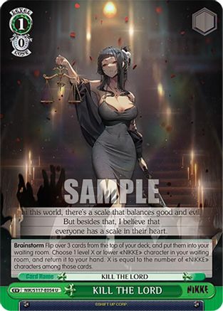 Image of KILL THE LORD (NIK/S117-E054 U) - GODDESS OF VICTORY: NIKKE