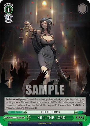 Image of KILL THE LORD (SR) (NIK/S117-E054S SR) - GODDESS OF VICTORY: NIKKE