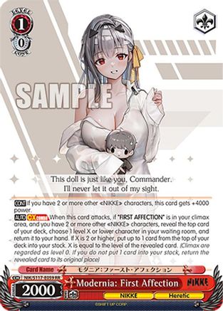 Image of Modernia: First Affection (NIK/S117-E059 RR) - GODDESS OF VICTORY: NIKKE