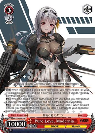 Image of Pure Love, Modernia (NIK/S117-E067 R) - GODDESS OF VICTORY: NIKKE