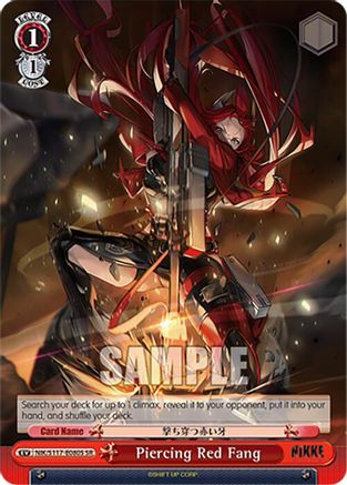 Image of Piercing Red Fang (SR) (NIK/S117-E080S SR) - GODDESS OF VICTORY: NIKKE