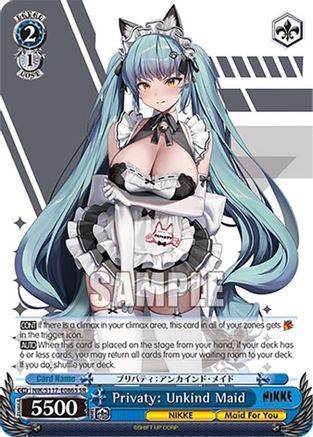 Image of Privaty: Unkind Maid (SR) (NIK/S117-E086S SR) - GODDESS OF VICTORY: NIKKE