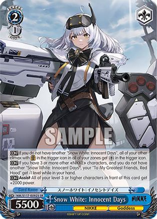 Image of Snow White: Innocent Days (SR) (NIK/S117-E092S SR) - GODDESS OF VICTORY: NIKKE