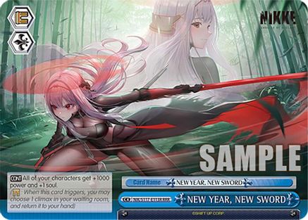 Image of NEW YEAR, NEW SWORD (RRR) (NIK/S117-E113R RRR) - GODDESS OF VICTORY: NIKKE