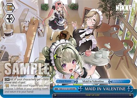 Image of MAID IN VALENTINE (RRR) (NIK/S117-E114R RRR) - GODDESS OF VICTORY: NIKKE