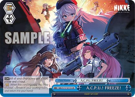 Image of A.C.P.U.! FREEZE! (NIK/S117-E115 CR) - GODDESS OF VICTORY: NIKKE