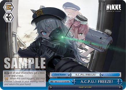 Image of A.C.P.U.! FREEZE! (RRR) (NIK/S117-E115R RRR) - GODDESS OF VICTORY: NIKKE
