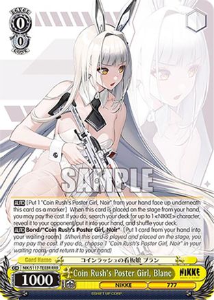 Image of Coin Rush's Poster Girl, Blanc (RRR) (NIK/S117-TE03R RRR) - GODDESS OF VICTORY: NIKKE
