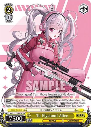 Image of To Elysium! Alice (NIK/S117-TE08 TD) - GODDESS OF VICTORY: NIKKE