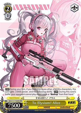 Image of To Elysium! Alice (RRR) (NIK/S117-TE08R RRR) - GODDESS OF VICTORY: NIKKE