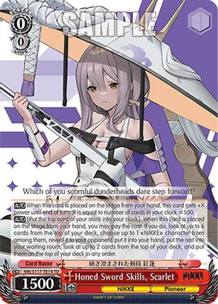 Image of Honed Sword Skills, Scarlet (NIK/S117-TE14 TD) - GODDESS OF VICTORY: NIKKE