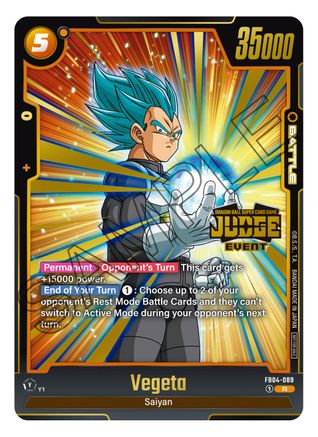 Image of Vegeta (Judge Pack (Event Judge) 03) (FB04-089) - Tournament and Championship Promos Holofoil