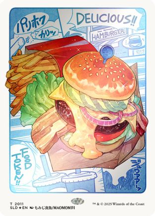 Image of Food Token (2011) (Rainbow Foil) (SLD-2011) - Secret Lair Drop Series Foil