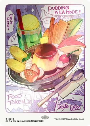 Image of Food Token (2013) (Rainbow Foil) (SLD-2013) - Secret Lair Drop Series Foil
