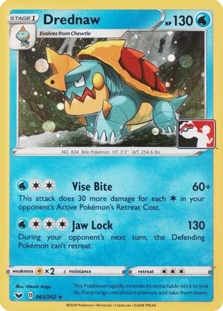 Image of Drednaw (League Promo) 061/202  - Holofoil League & Championship Cards - Promo