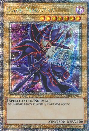 Image of Dark Magician (New Art) (Quarter Century Secret Rare) (RA04-EN001) - Quarter Century Stampede 1st Edition