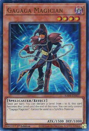 Image of Gagaga Magician (UR) (RA04-EN007) - Quarter Century Stampede 1st Edition