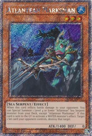 Image of Atlantean Marksman (Platinum Secret Rare) (RA04-EN009) - Quarter Century Stampede 1st Edition
