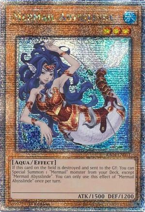 Image of Mermail Abysslinde (Quarter Century Secret Rare) (RA04-EN011) - Quarter Century Stampede 1st Edition