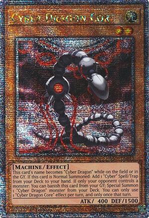 Image of Cyber Dragon Core (Quarter Century Secret Rare) (RA04-EN013) - Quarter Century Stampede 1st Edition