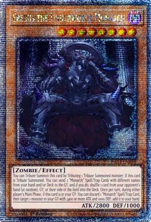 Image of Erebus the Underworld Monarch (Quarter Century Secret Rare) (RA04-EN019) - Quarter Century Stampede 1st Edition