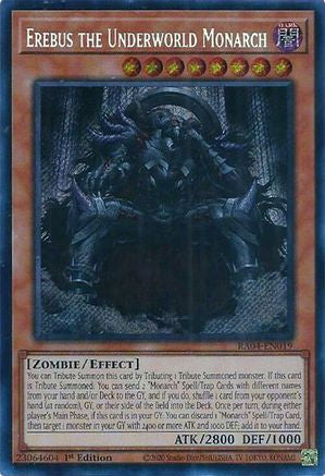 Image of Erebus the Underworld Monarch (Secret Rare) (RA04-EN019) - Quarter Century Stampede 1st Edition