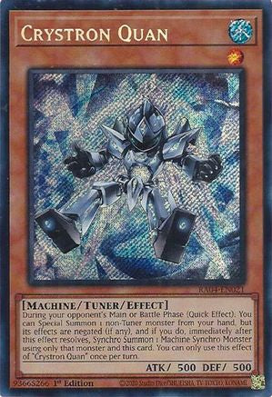 Image of Crystron Quan (Secret Rare) (RA04-EN021) - Quarter Century Stampede 1st Edition