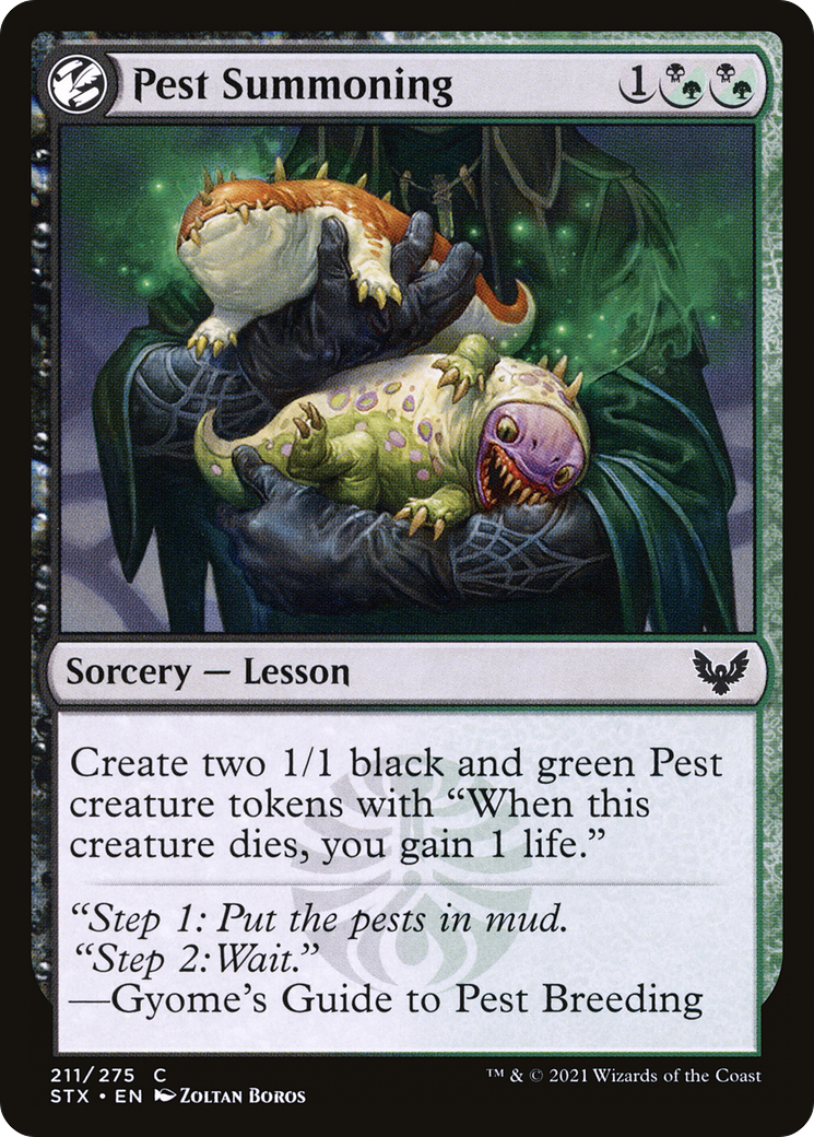 Image of Pest Summoning (STX-211) - Strixhaven: School of Mages: (lesson) Foil