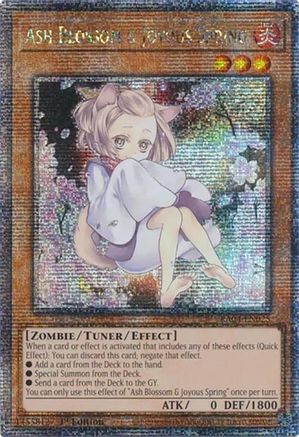 Image of Ash Blossom & Joyous Spring (Alternate Art) (Quarter Century Secret Rare) (RA04-EN025) - Quarter Century Stampede 1st Edition