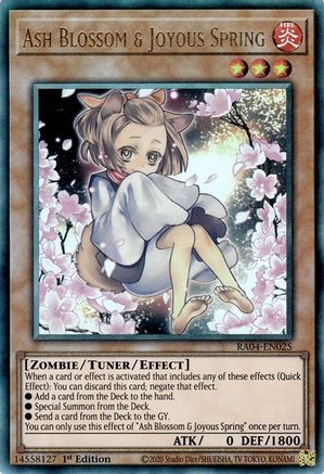 Image of Ash Blossom & Joyous Spring (Alternate Art) (PUR) (RA04-EN025) - Quarter Century Stampede 1st Edition
