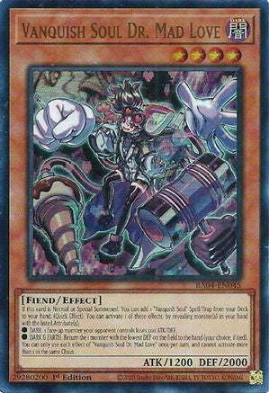 Image of Vanquish Soul Dr. Mad Love (UR) (RA04-EN045) - Quarter Century Stampede 1st Edition