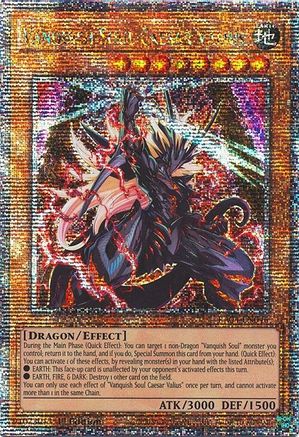 Image of Vanquish Soul Caesar Valius (Quarter Century Secret Rare) (RA04-EN046) - Quarter Century Stampede 1st Edition