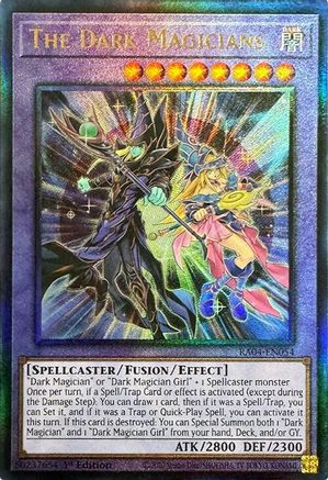 Image of The Dark Magicians (PUR) (RA04-EN054) - Quarter Century Stampede 1st Edition