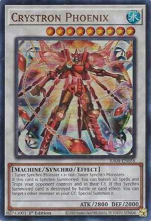 Image of Crystron Phoenix (UR) (RA04-EN058) - Quarter Century Stampede 1st Edition