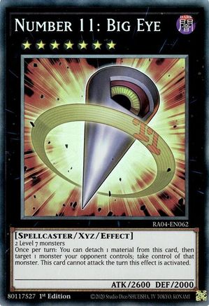 Image of Number 11: Big Eye (PCR) (RA04-EN062) - Quarter Century Stampede 1st Edition