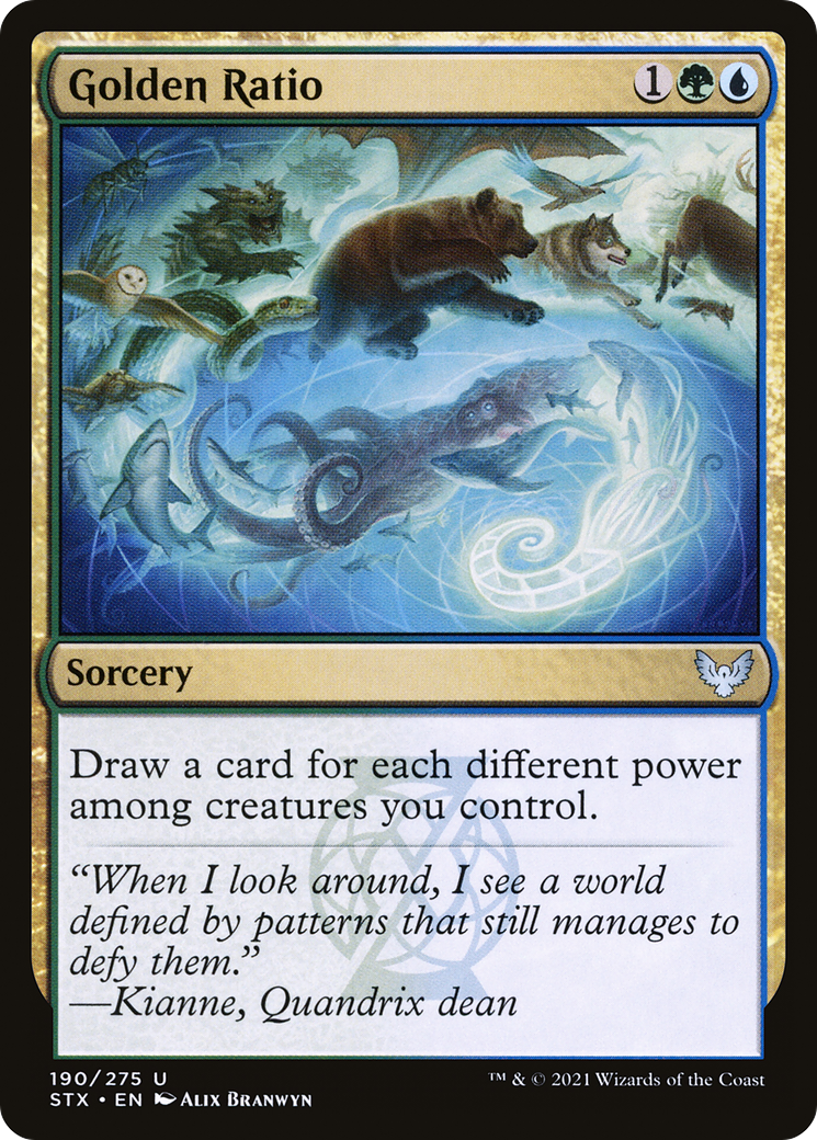 Image of Golden Ratio (STX-190) - Strixhaven: School of Mages Foil