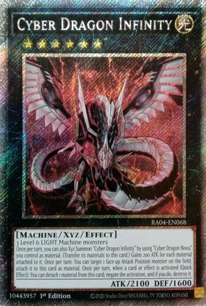 Image of Cyber Dragon Infinity (Platinum Secret Rare) (RA04-EN068) - Quarter Century Stampede 1st Edition