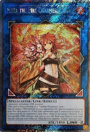 Image of Hiita the Fire Charmer, Ablaze (Platinum Secret Rare) (RA04-EN074) - Quarter Century Stampede 1st Edition