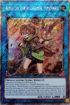 Image of Aussa the Earth Charmer, Immovable (Platinum Secret Rare) (RA04-EN078) - Quarter Century Stampede 1st Edition